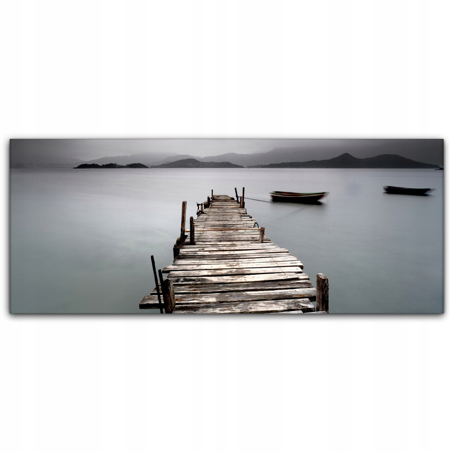 

Obraz Canvas dekoracja 125x50 Molo Jezioro Natura