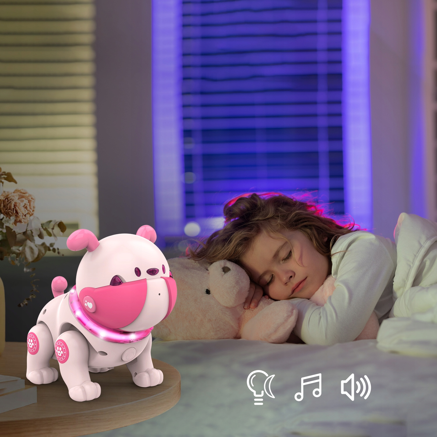 ROBOT INTERAKTYWNY PIES ZDALNIE STEROWANY PIESEK LED GŁOSEM TAŃCZY CHODZI Rodzaj inny