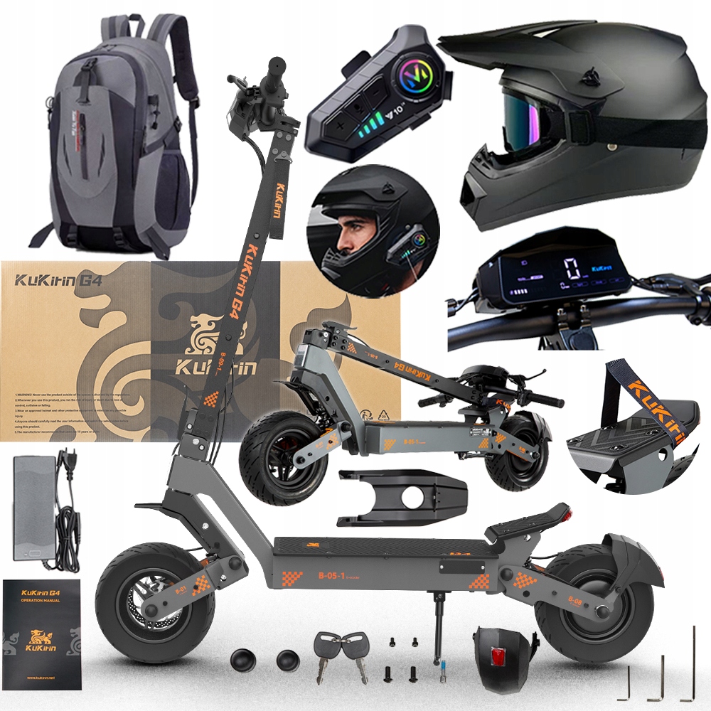 2026 Nowy Kukirin G4 2400W 60V 20Ah 70 km/h Terenowy +prezenty