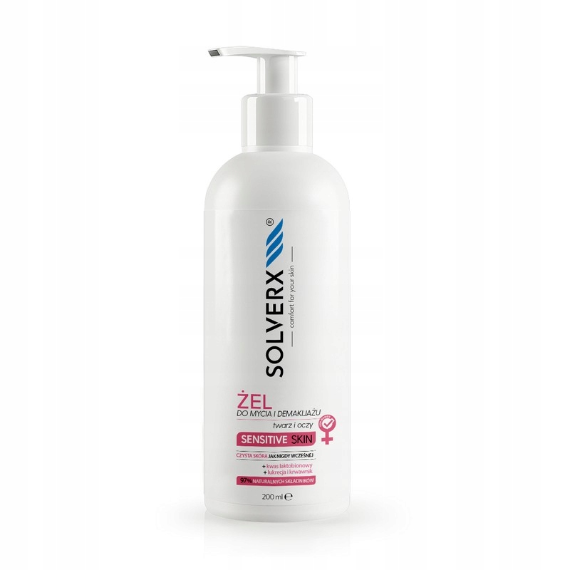 

Solverx Sensitive Żel Do Mycia Twarzy I Oczu 200ML
