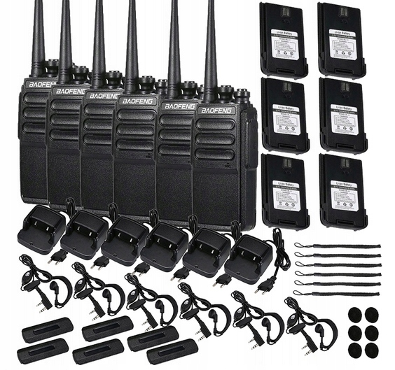 Vysílačky Baofeng C3 Vysílačka Pmr 6 Ks