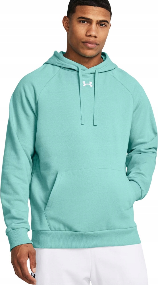 Pánská Mikina Under Armour Rival Fleece Hoodie Mátová 1379757 482 vel. M
