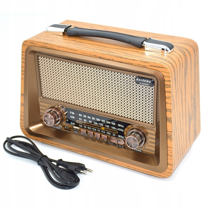 Radio FM w stylu RETRO z bluetooth USB MP3 Marka bez marki