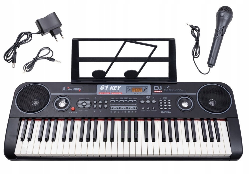 Organy Keyboard + mikrofon 61klawisz 328-06 IN0082 Szerokość produktu 80 cm