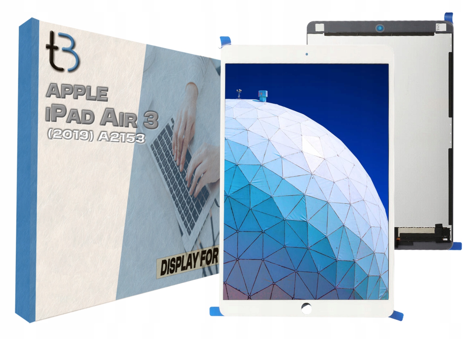 Displej s dotykem pro Apple iPad Air 3 2019 10,5 A2153 Bílý