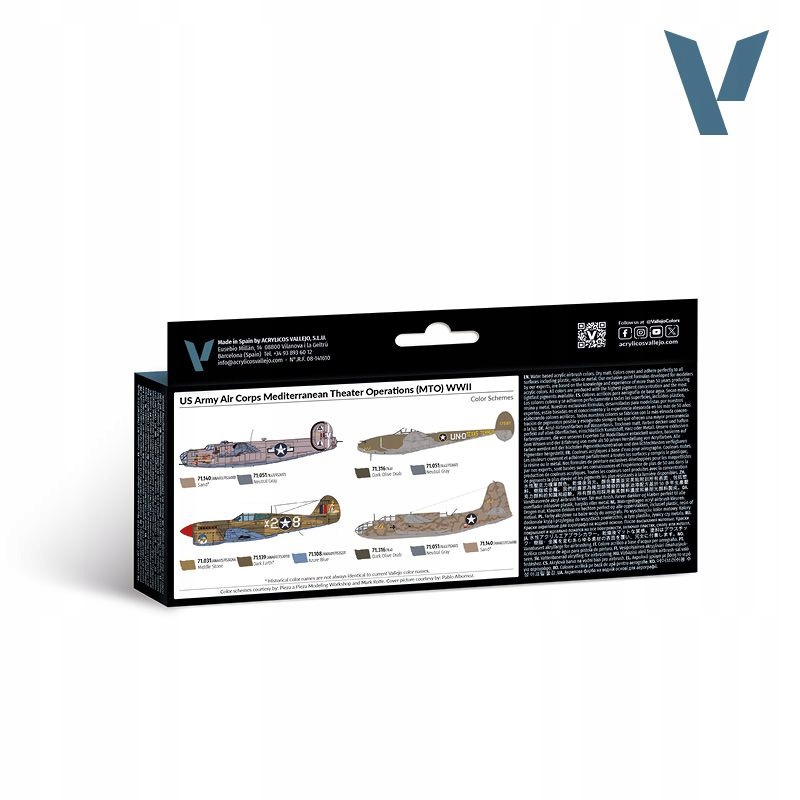 Vallejo: 71.183 Model Air Air War Us Army Air Corps Mediterranean T
