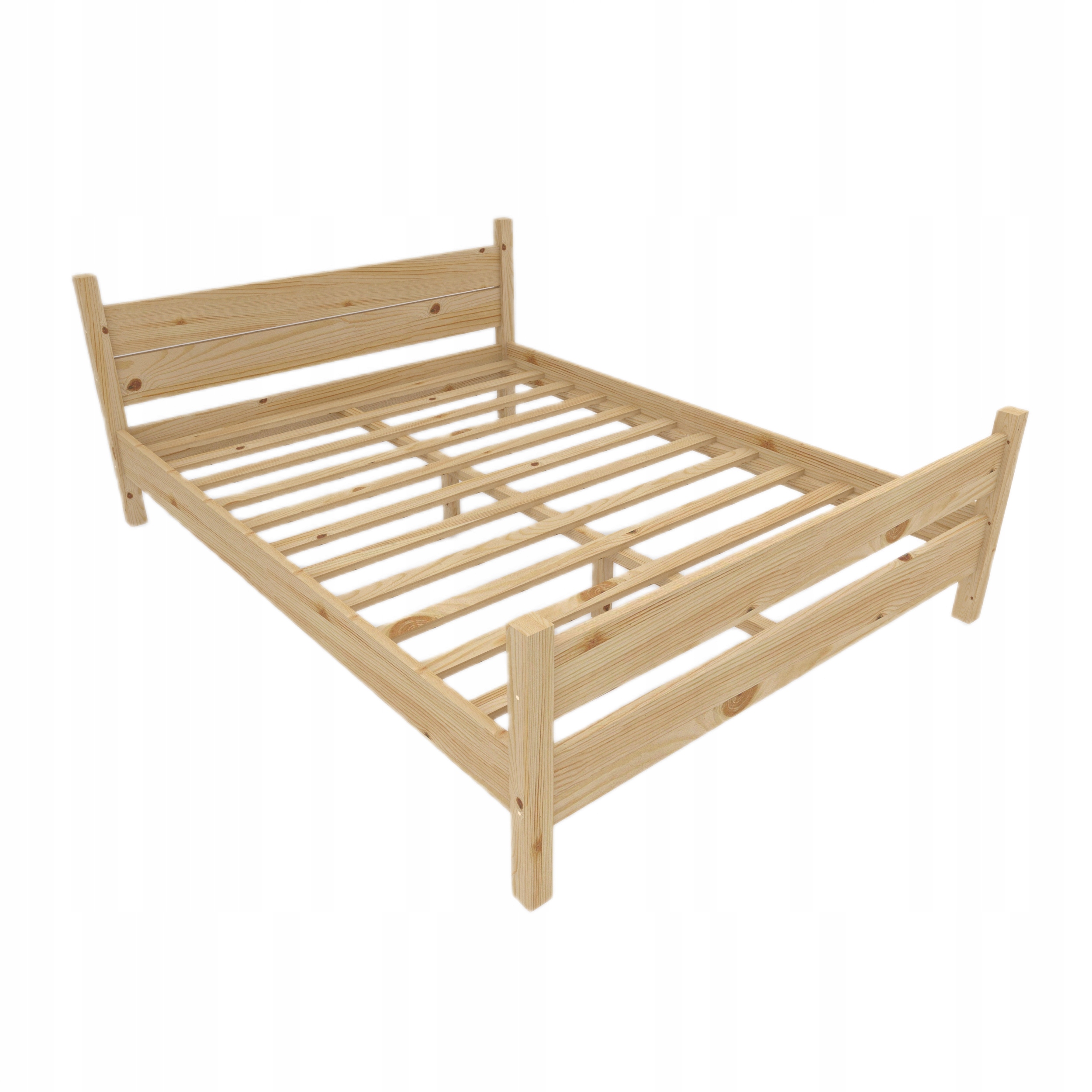 Dřevěná postel 120x200 Bliss rošt Výrobce Ekologické Pevné Surové