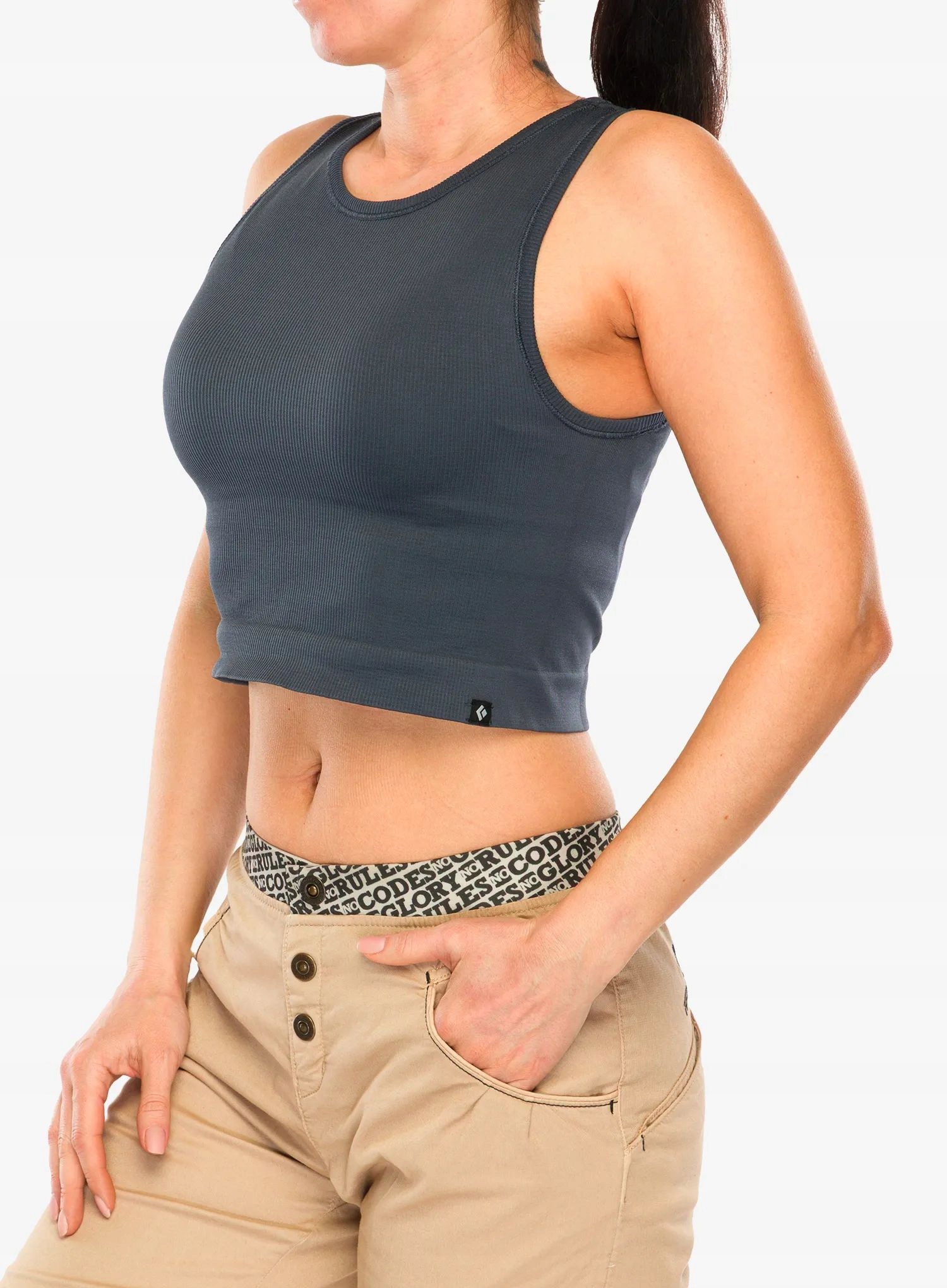 Dámský top Black Diamond Rib Tank Charcoal L