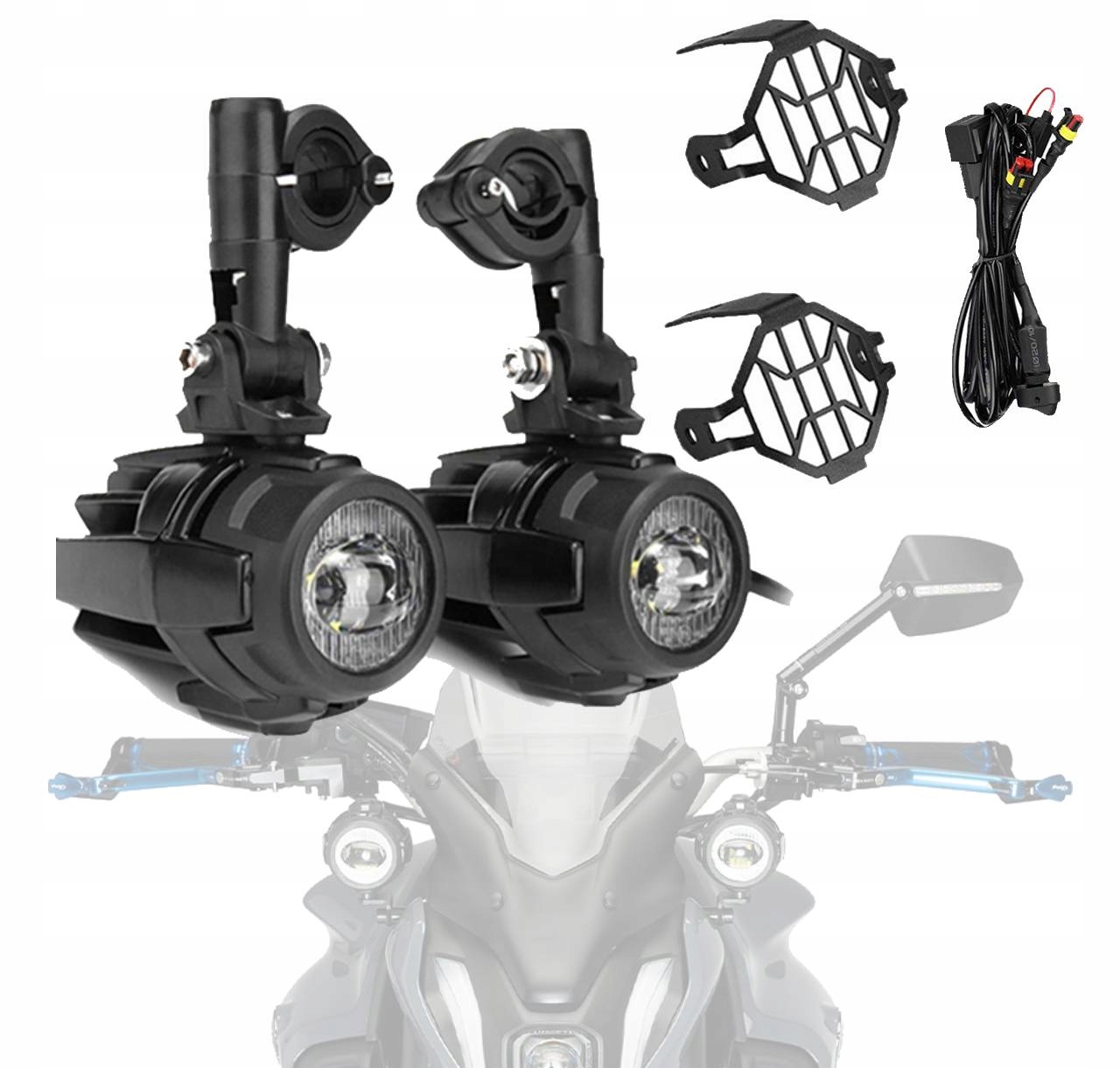 2 Ks 20 W Led Halogeny Bmw R1200GS F800 K1600 Homologace 3CCC Cca 8.8 CM