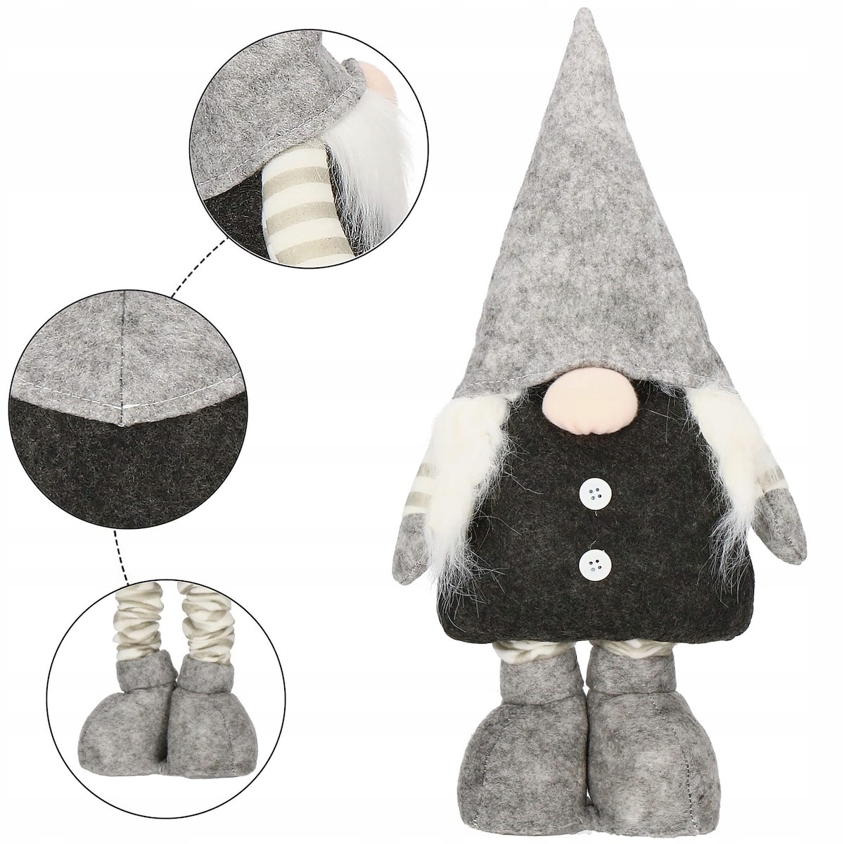 SKRZAT KRASNAL ŚWIĄTECZNY TELESKOPOWY GNOM 73cm Marka Springos