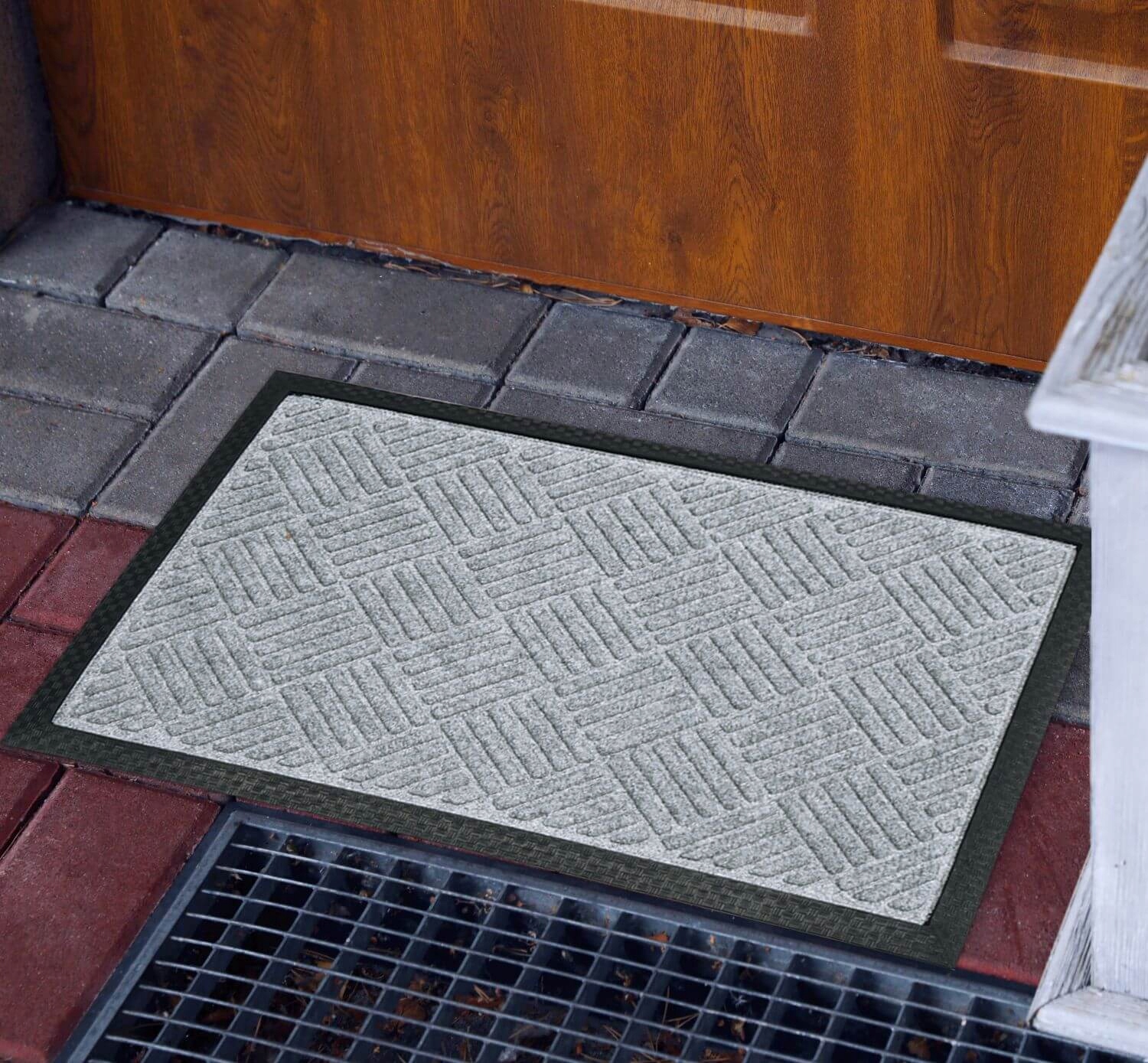 WYCIERACZKA MATA WEJŚCIOWA POD DRZWI DO BUTÓW GUMOWA MOCNA ANTYPOŚLIZGOWA Długość 90 cm