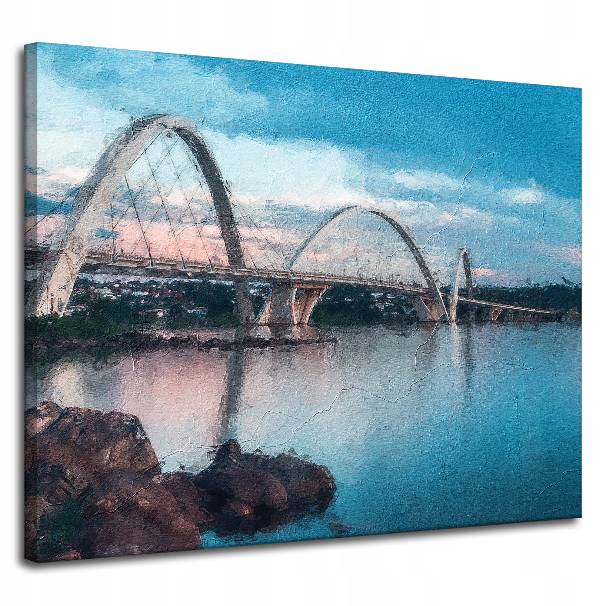 Obraz na plátně Most Juscelino Kubitschek Brazílie 100x80 cm