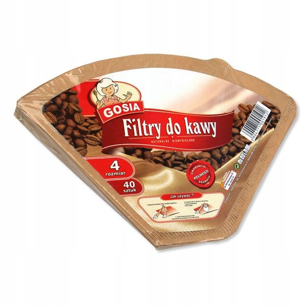 

Filtry do kawy ekspresu papierowe rozmiar 4 40szt
