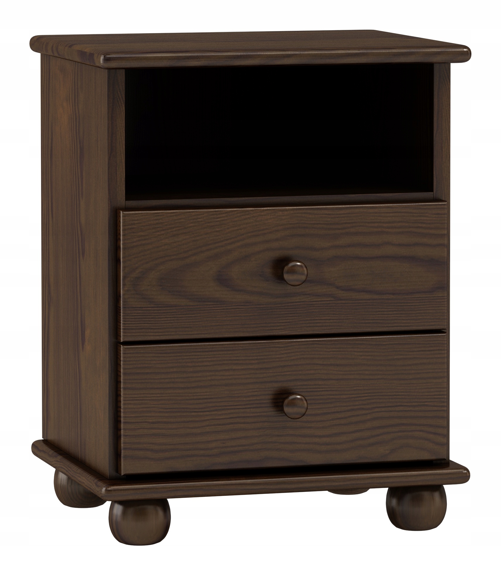 noční stolek Dřevěný 2 zásuvky OŘECHvýrobce