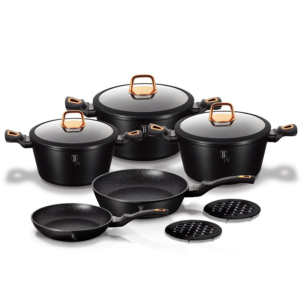 Súprava Hrncov 10 ks Berlinger Haus Black Rose BH-1645