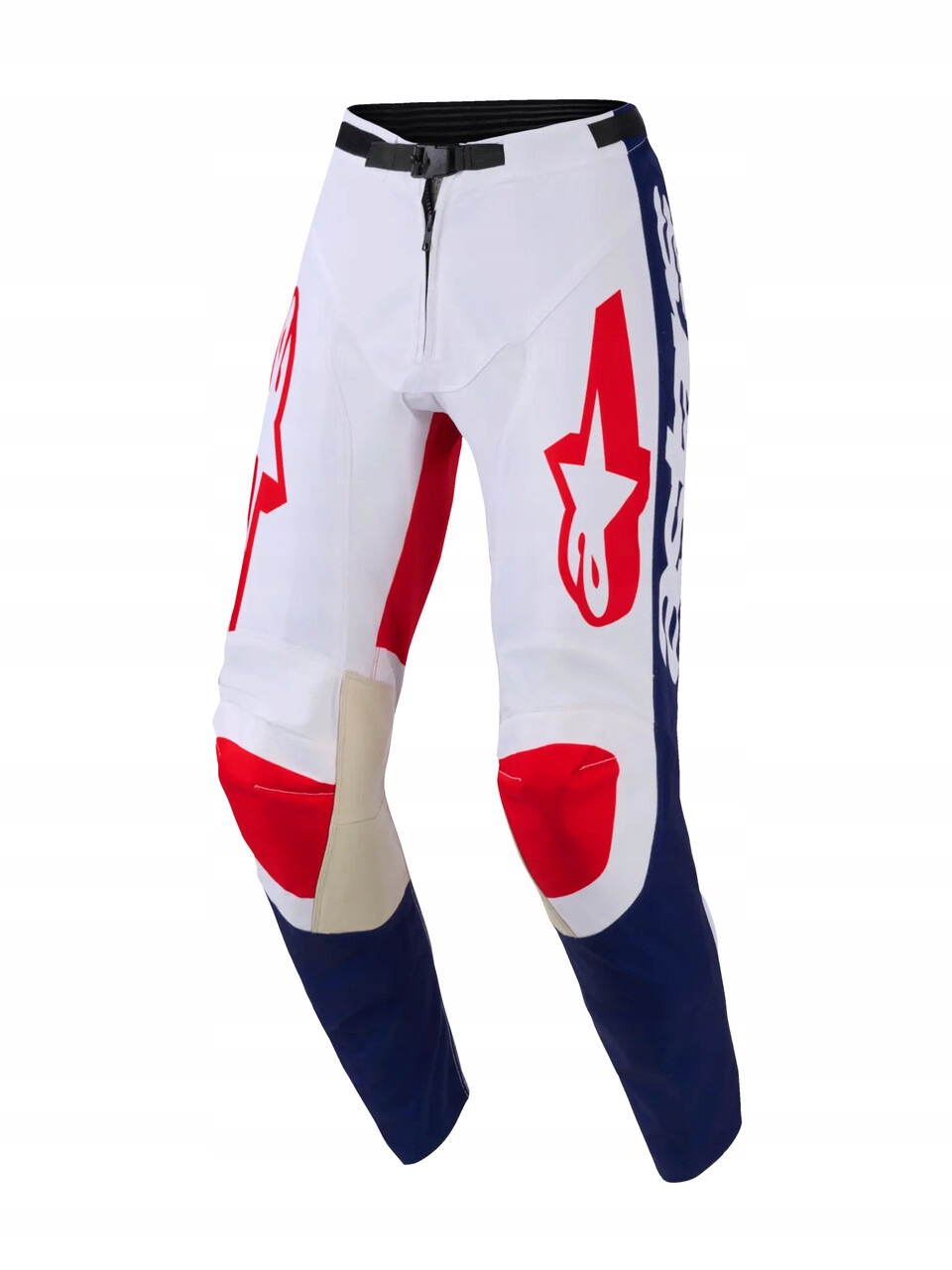 Nohavice Alpinestars Racer Riway white/blue/red 34