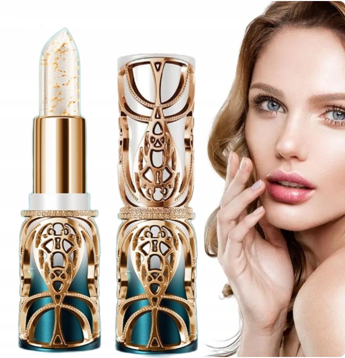 ŻELOWA POMADKA UTLENIAJĄCA DO UST Z DOBINKAMI ZŁOTA