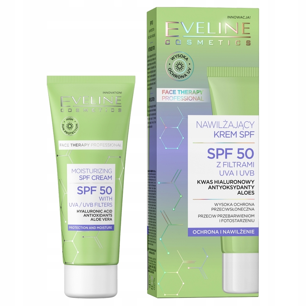 

Eveline Nawilżający Krem z filtrem 50 Spf 30ml