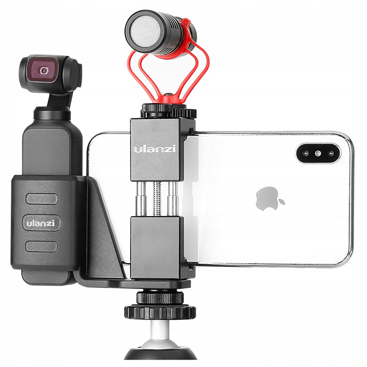 Uchwyt do Osmo Pocket mikrofon statyw telefon LED Szerokość produktu 9.8 cm