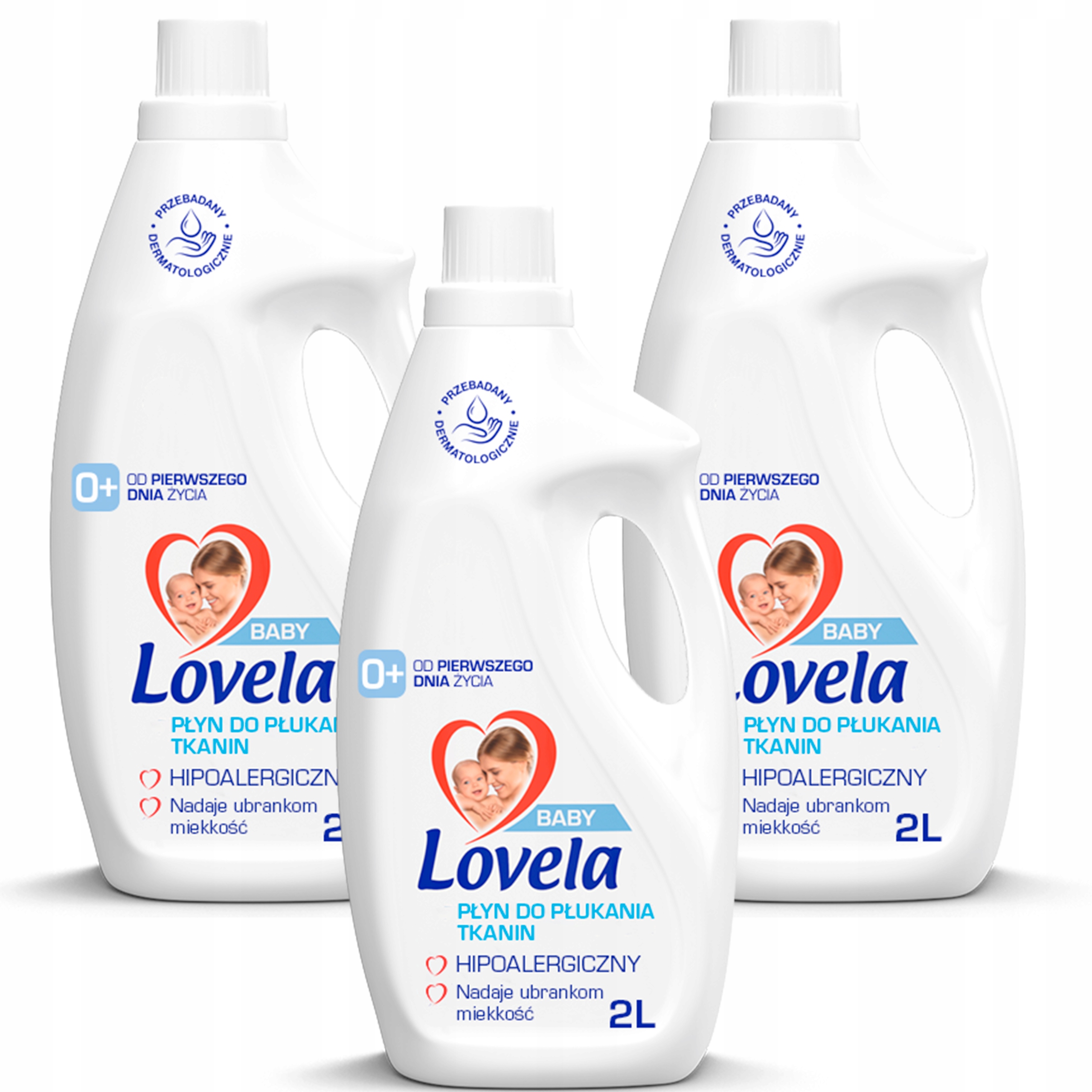 Lovela Baby Hypoalergenní sada tekutá aviváž pro děti 3x 2L