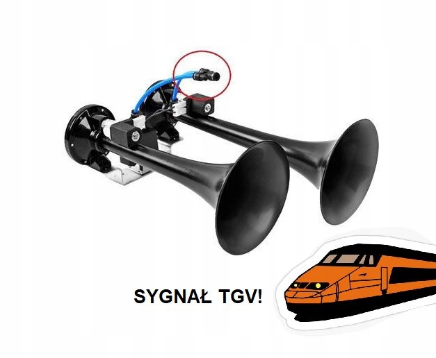 Zvukový Signál Fanfara Tgv Train 24V 170 dB