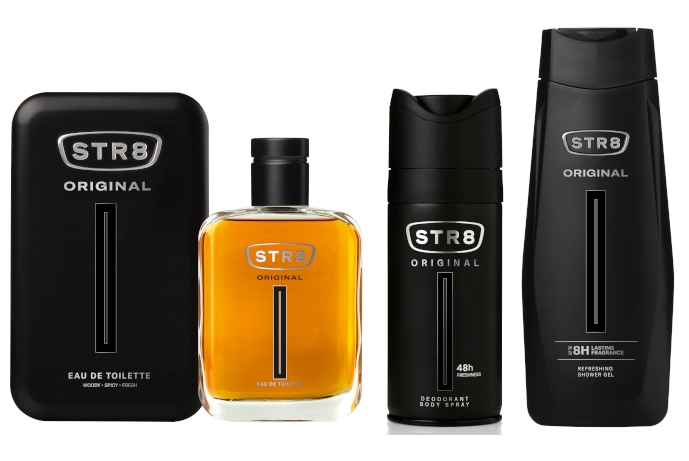 STR8 ORIGINAL ZESTAW 3cz EDT50ml + SPRAY150ml + ŻEL400ml