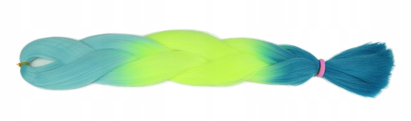 Włosy SYNTETYCZNE do warkoczyków KOLOROWE warkoczyki DOCZEPIANE WŁOSY ombre Marka Luvu