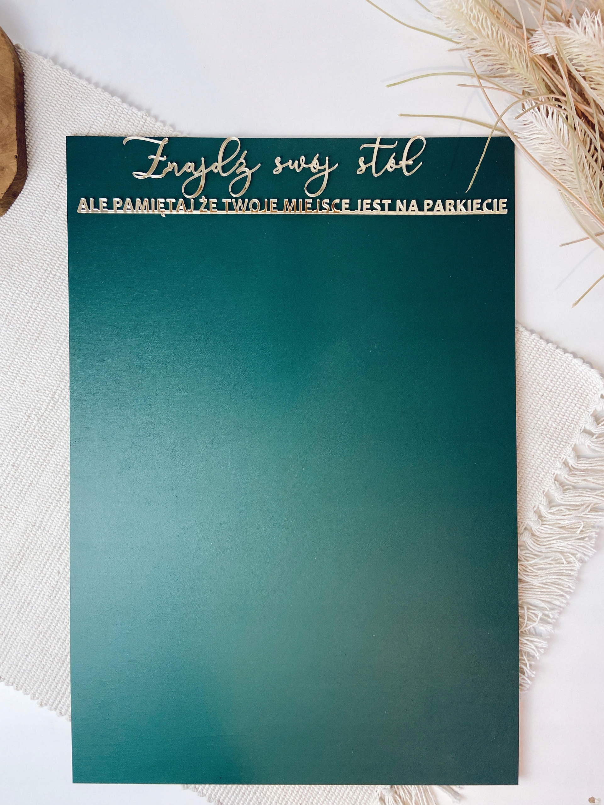 TABLICA WESELE PLAN STOŁÓW + ZŁOTO-TWÓJ NAPIS Kod producenta 0076445