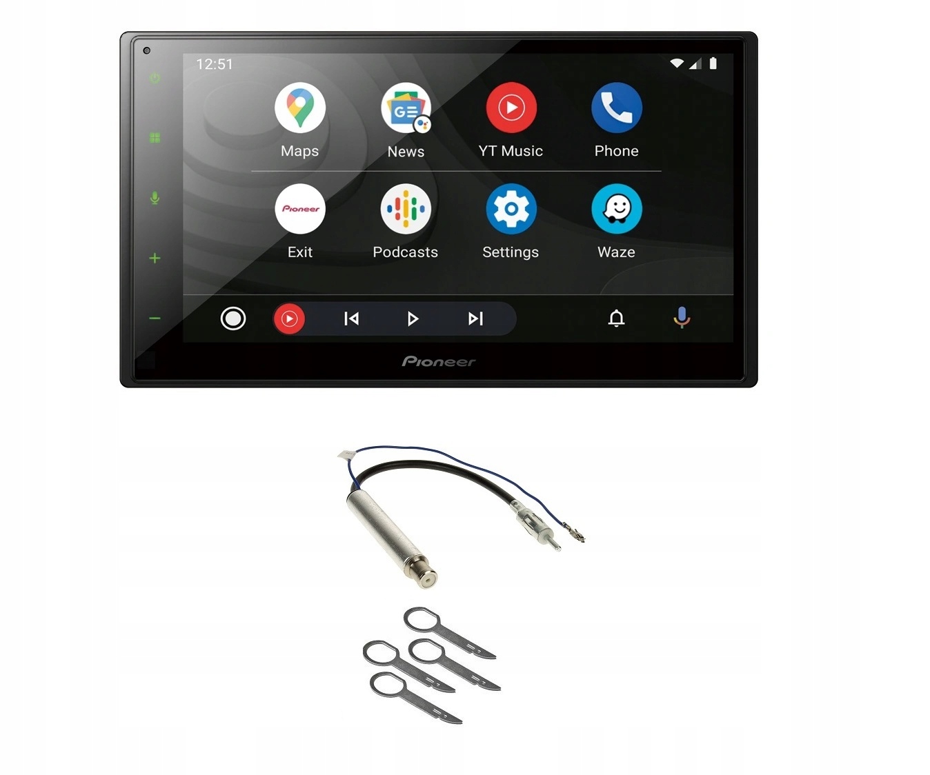 Autorádio Pioneer SPH-DA160DAB Bluetooth CarPlay Vw T4 Bora Kľúče