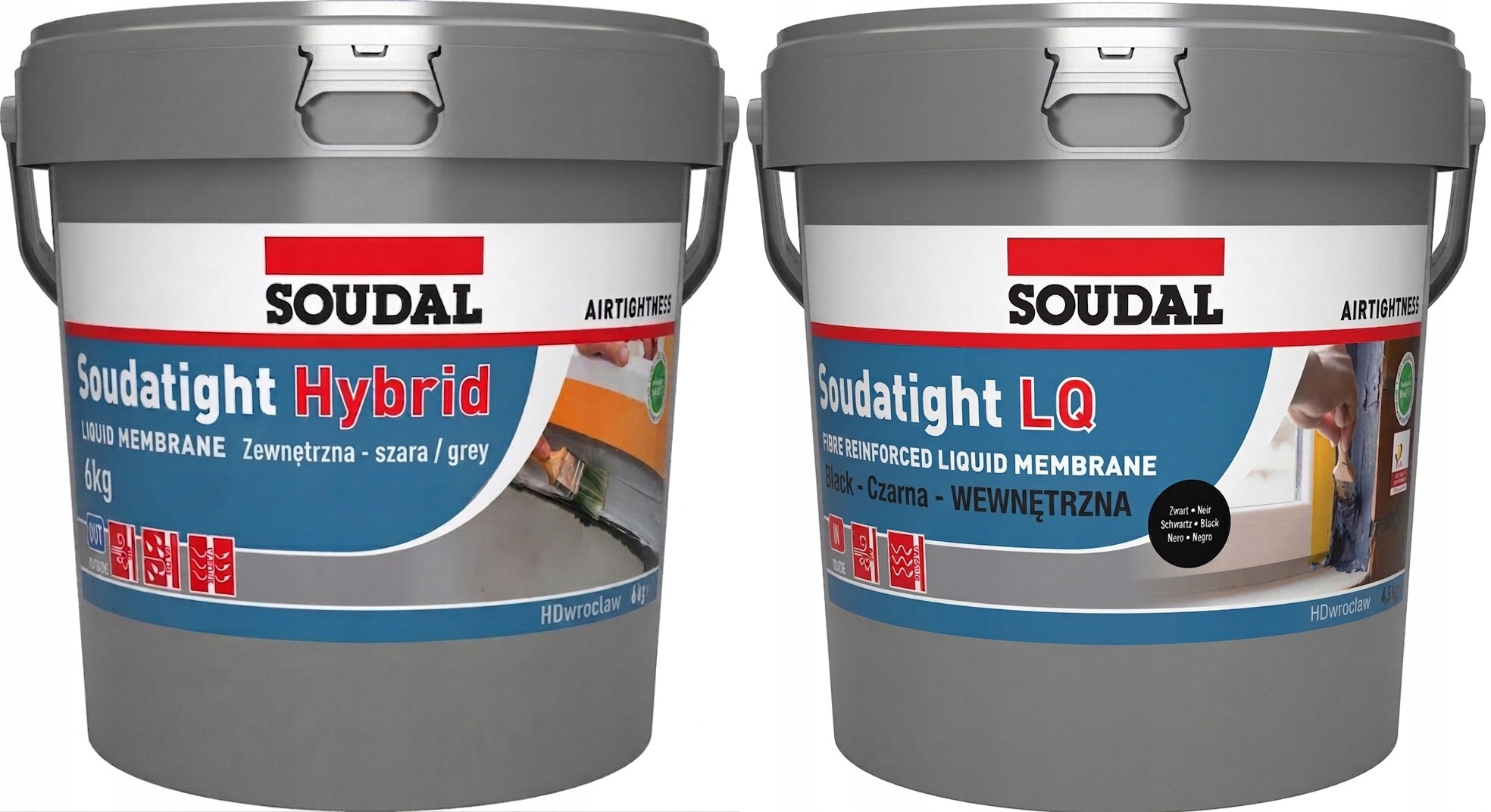 Soudal Sws tekutá membrána Hybrid 6 kg vnější Lq 4,5 kg vnitřní