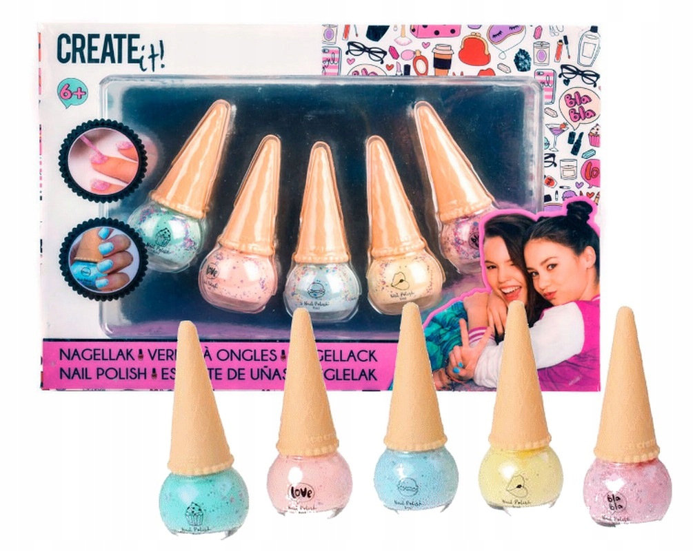 

Create It Lakiery Do Paznokci 5szt Lody pastelowe