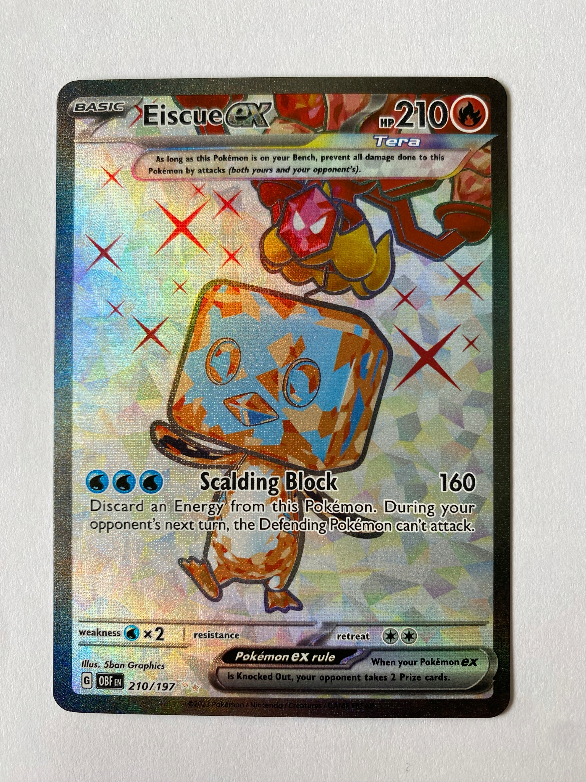 Karta Pokemon: Eiscue ex (OBF 210) / Obsidian Flames