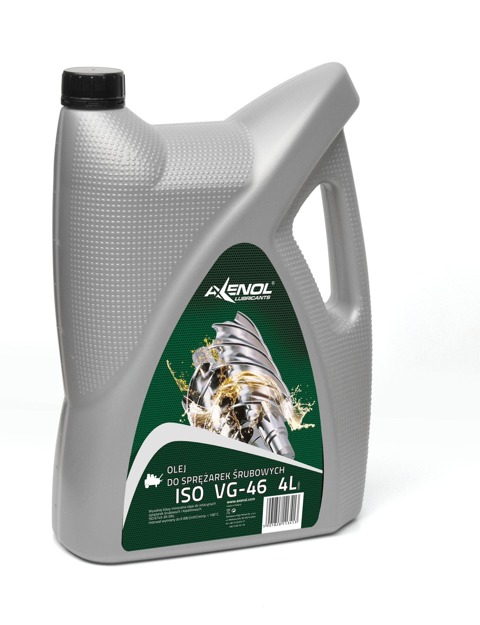 

Olej do sprężarek śrubowych Axenol VG-46 4L
