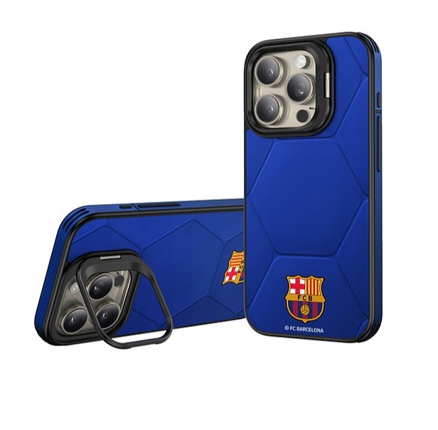 Etui iPhone 16 Pro Max Fc Barcelona Skórzane Magnetyczne Magsafe Se