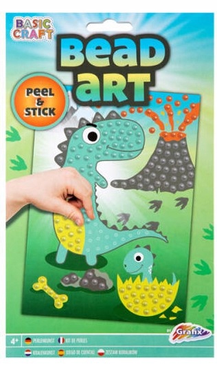 

Mozaika do wyklejania z koralikami dinozaur