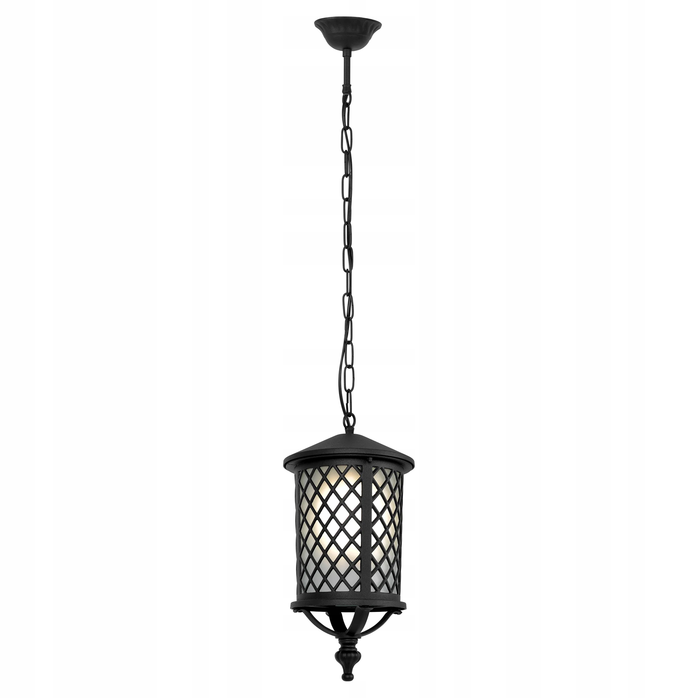 Vonkajšia závesná lampa Chicago čierna E27 15W IP44 Kaja