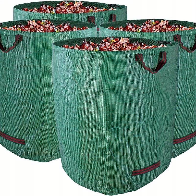 3 x MOCNY WOREK OGRODOWY KOSZ NA LIŚCIE TRAWĘ GRUZ ODPADY 272L