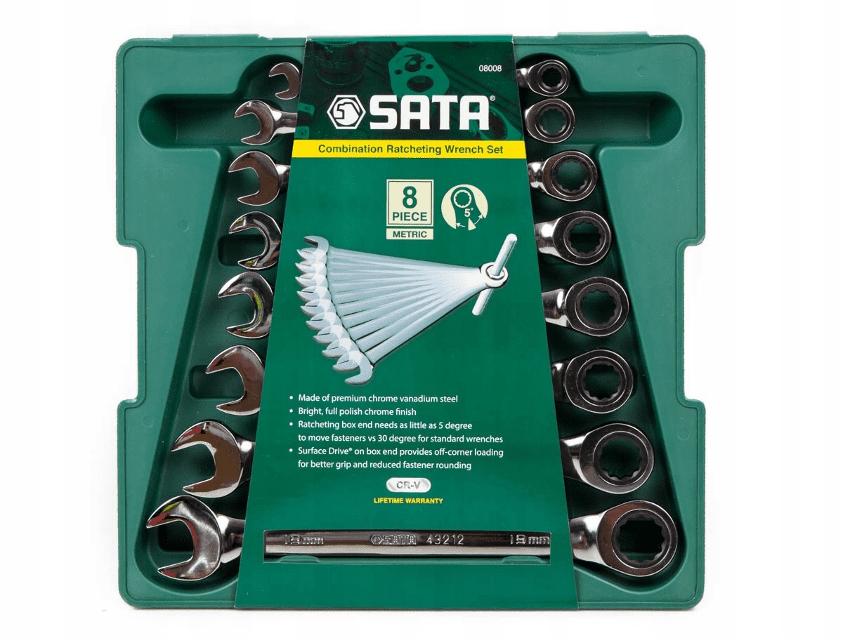 Sata Kľúče ploché s hrkálkou 8ks Puzdro