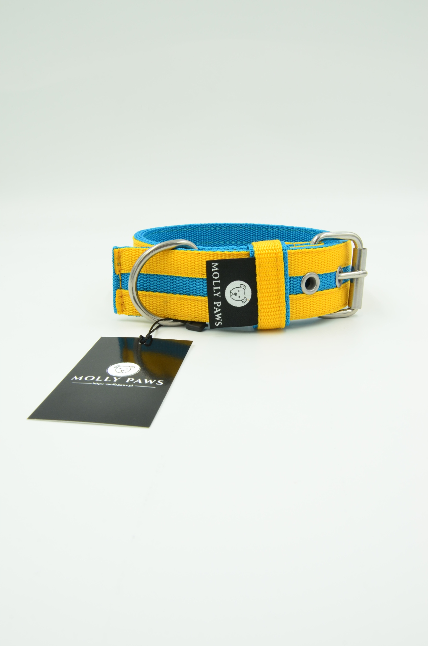 Levně Obojek pro psa silný, barevný, šířka 4 cm, šířka 53 cm – 61 cm