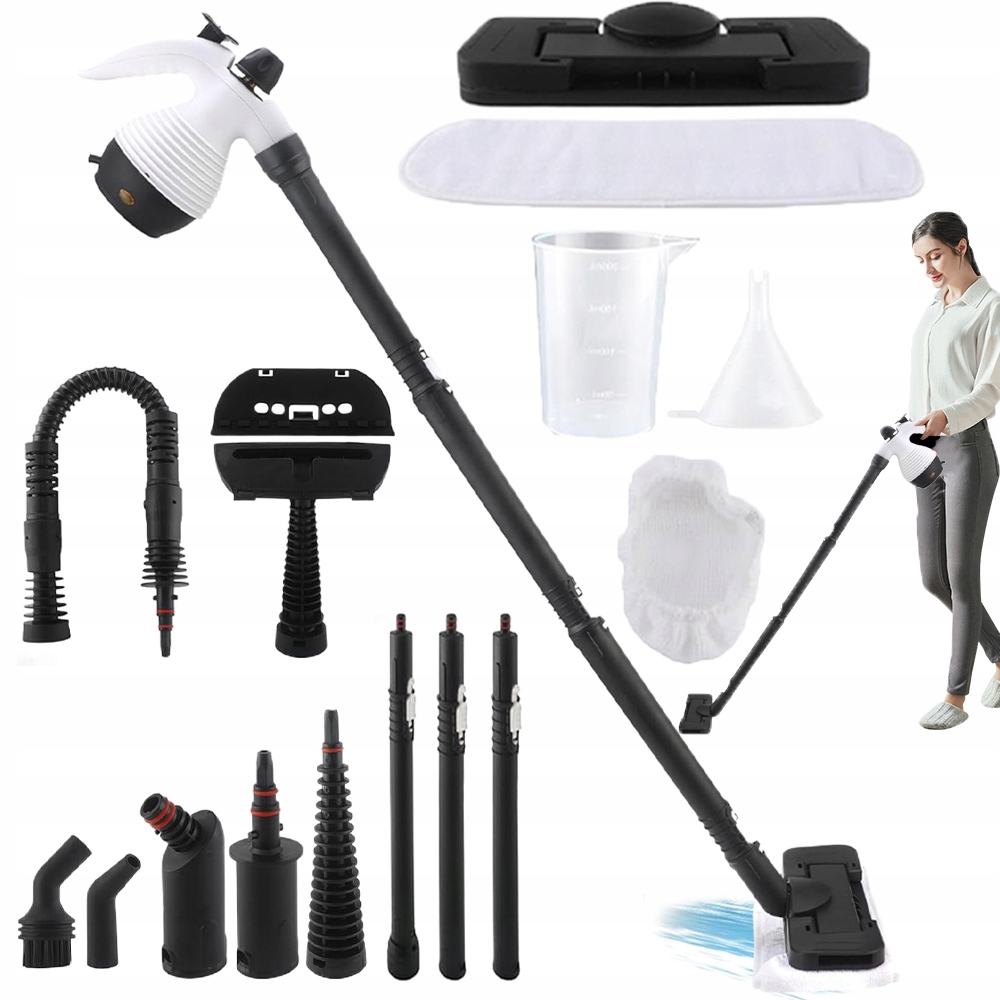 Parní Čistič 1050 W Tlakový Čistič 55 Psi Příslušenství Praktické