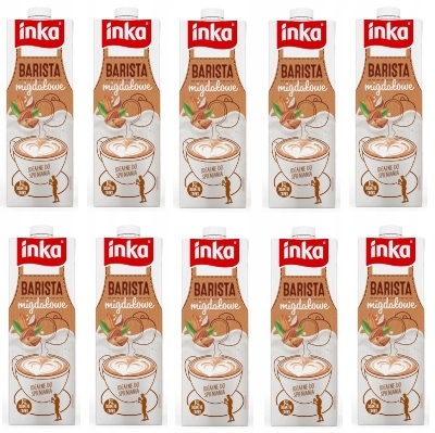 10x 1l Inka Barista Napój migdałowy Zgrzewka