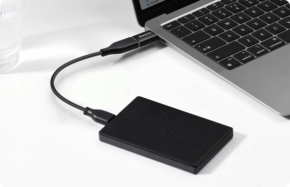 PRZEJŚCIÓWKA ADAPTER BASEUS USB-A DO USB-C TYPE-C OTG 3.1 TRANSMISJA DANYCH Stan opakowania oryginalne
