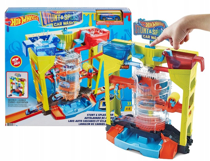 

Hot Wheels Kaskaderska myjnia samochodowa tor