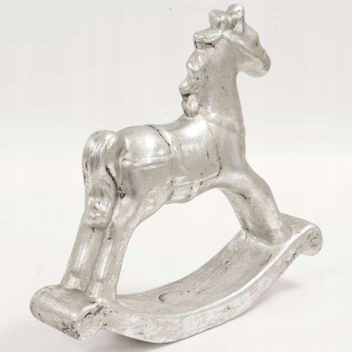 Figurka koń na biegunach srebrny konik w55b Kod producenta 104158