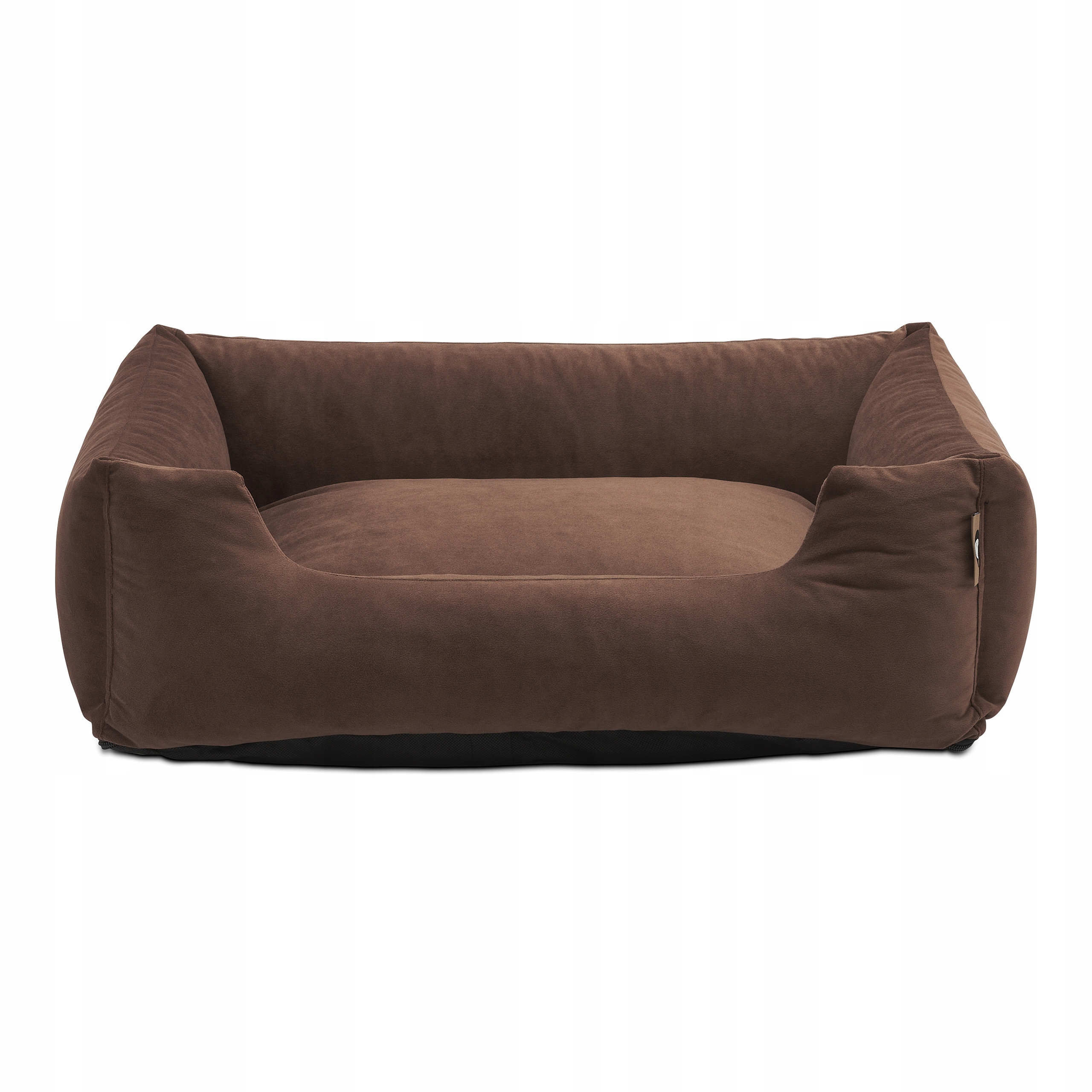 Levně Pelíšek pro psa 80x65 L, pohodlná matrace, pohovka s polštářem, pohovka Bianka Hnědá