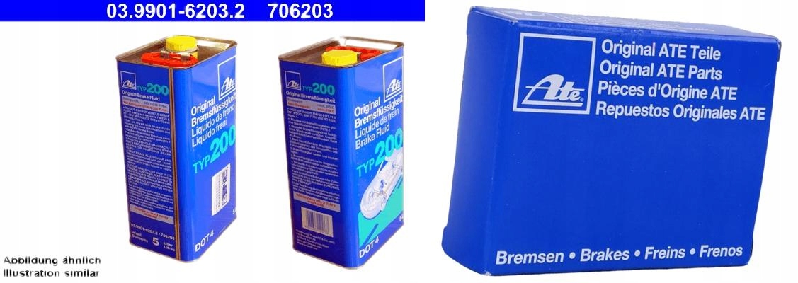 PŁYN HAMULC. DOT4 5L (TYP 200) temperatura wrzenia