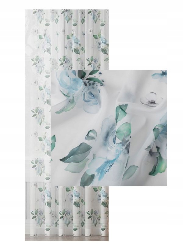 Voálové záclony Záclona Záclona Na voálu Vzdušná s páskou sz130x330