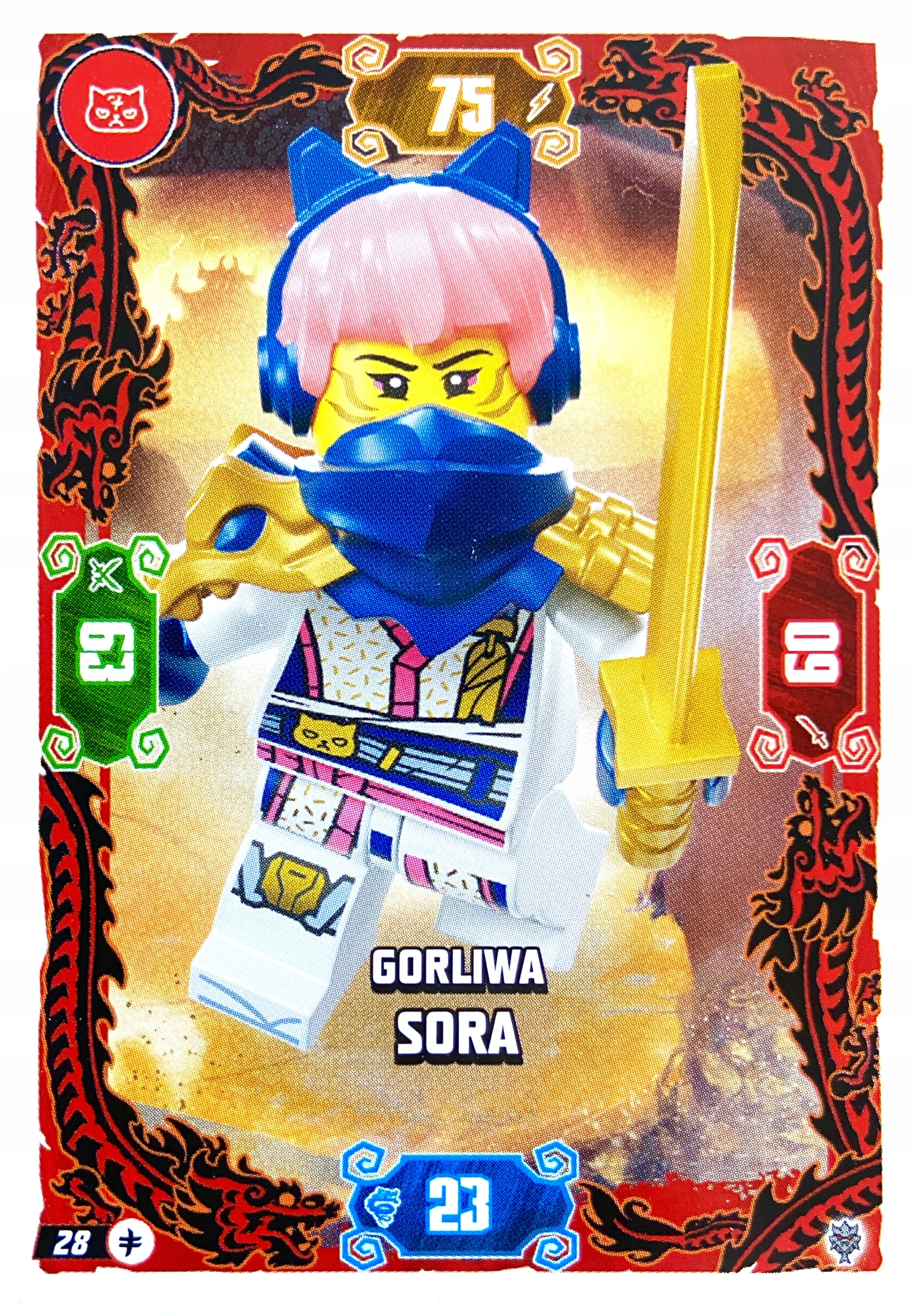 Lego Ninjago 2026 seria 11 karta wyjątkowa 28 Gorliwa Sora