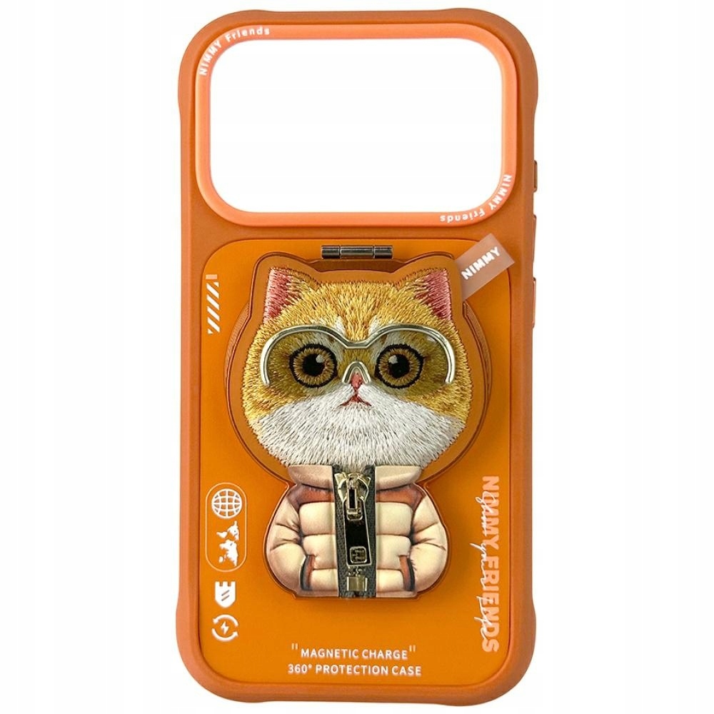 Pouzdro Nimmy Cool&Cute 2.0 Cat pro iPhone 17 Pro s magnetickým závěsem