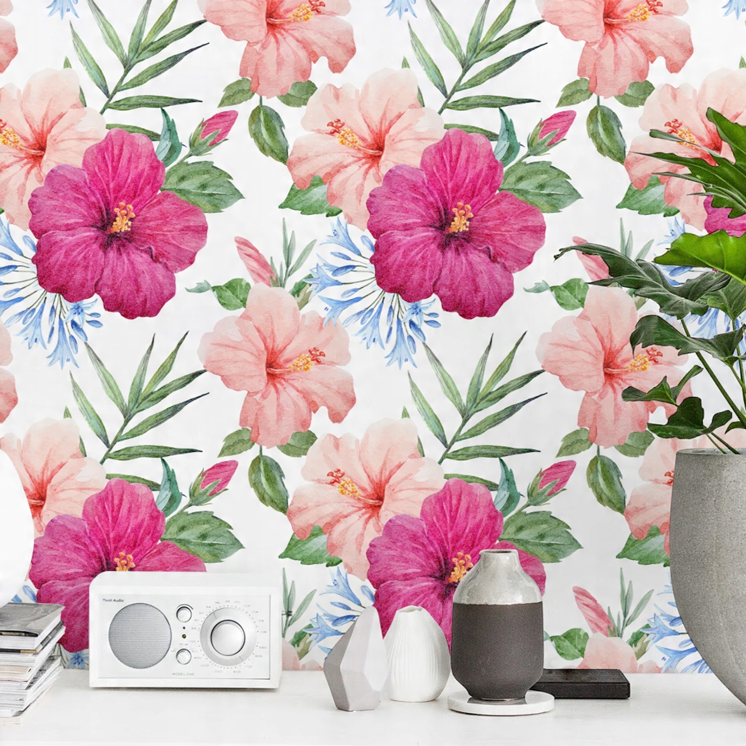 

Tapeta ścienna Niezwykły urok hibiskusa 290x290 cm